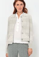 Simplicité Bess Print Cardigan - Grey