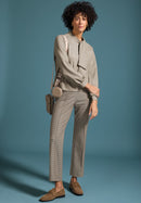 Kim Bow Tie Shirt - Light Sherry