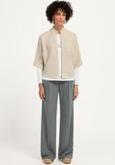 Oriane Plain Jumper - Light Sherry Melange
