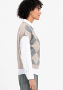 Olly Print Jumper - Beige