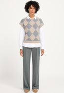 Olly Print Jumper - Beige