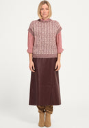 Anina Strips Blouse - Red