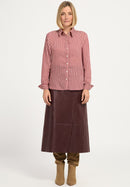 Anina Strips Blouse - Red