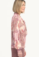 Kayla Bow Tie Shirt - Red