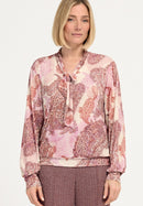 Kayla Bow Tie Shirt - Red
