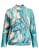 Kayla Print Shirt - Blue