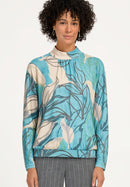 Kayla Print Shirt - Blue