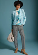 Kayla Print Shirt - Blue