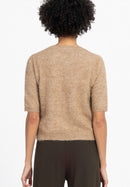 Rene Plain Jumper - Light Cognac Melange