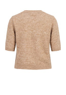 Rene Plain Jumper - Light Cognac Melange