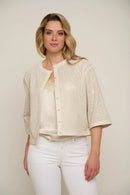 Babette 3/4 Sleeve Jacket - Birch