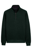 1/2 Zip 2 Tone Sweatshirt - Leaf Green