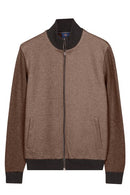 Cashmere Mix Zip Cardigan - Shell