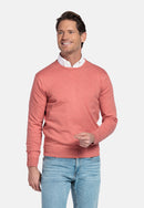 Plain Round Neck Jumper - Apricot