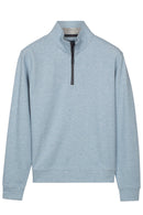 1/2 Zip Sweatshirt - Soft Blue