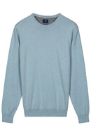 Plain Round Neck Jumper - Soft Blue