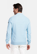 1/2 Zip Jumper - Soft Blue