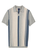 Knitted Polo Shirt - Riviera Blue