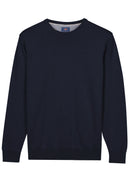 Plain Round Neck Jumper - Dark Blue