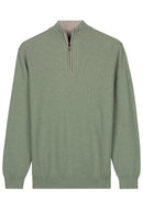 1/2 Zip Jumper - Misty Green Melange
