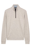 1/2 Zip Sweatshirt - Soft Grey