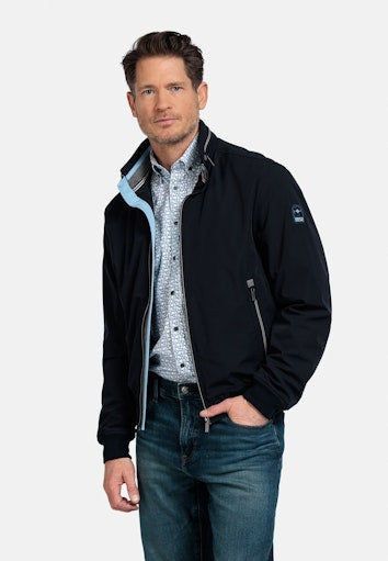 Zipped Jacket - Navy