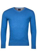 V Neck Jumper - Bright Cobalt