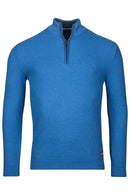Waffle 1/2 Zip Jumper - Bright Cobalt
