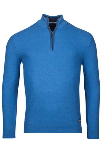 Waffle 1/2 Zip Jumper - Bright Cobalt