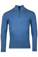 1/2 Zip Jumper - Delft Blue