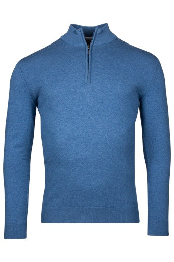 1/2 Zip Jumper - Delft Blue
