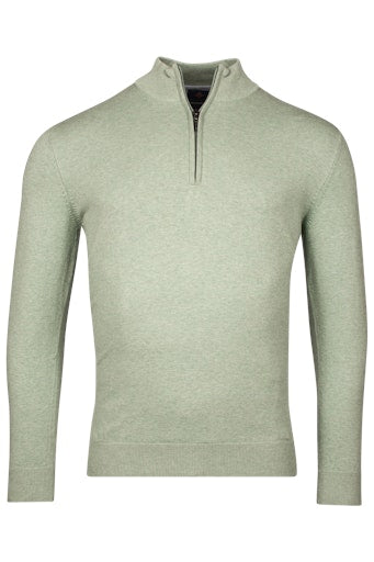 1/2 Zip Jumper - Misty Green Melange