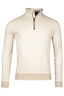 1/2 Zip Sweatshirt - Beige