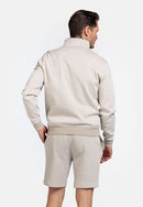 1/2 Zip Sweatshirt - Beige