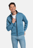 Full Zip Sweatshirt - Steel Blue