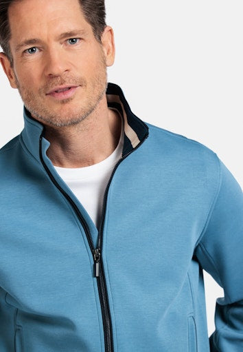 Full Zip Sweatshirt - Steel Blue