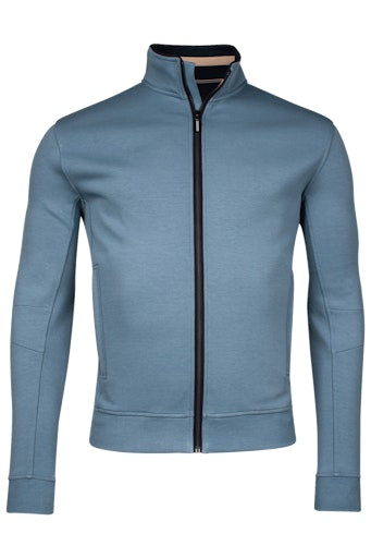 Full Zip Sweatshirt - Steel Blue