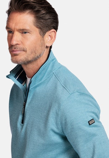 1/2 Zip Sweatshirt - Steel Blue