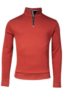 Doubleface 1/2 Zip Sweatshirt - Stone Red