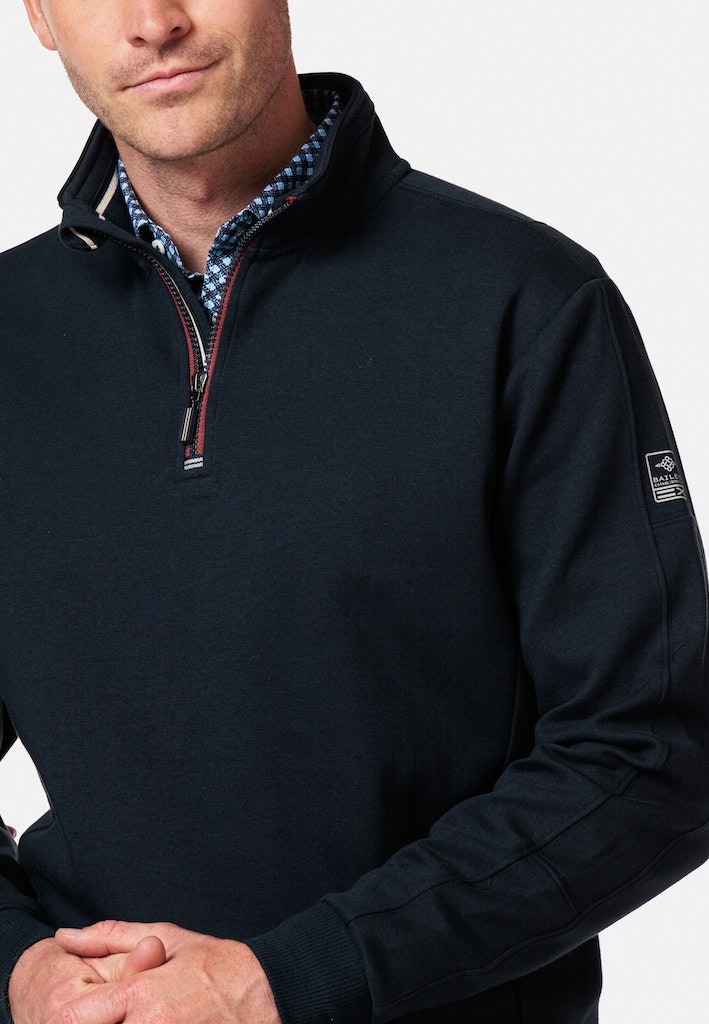 Doubleface 1/2 Zip Sweatshirt - Navy