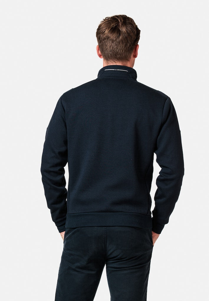 Doubleface 1/2 Zip Sweatshirt - Navy