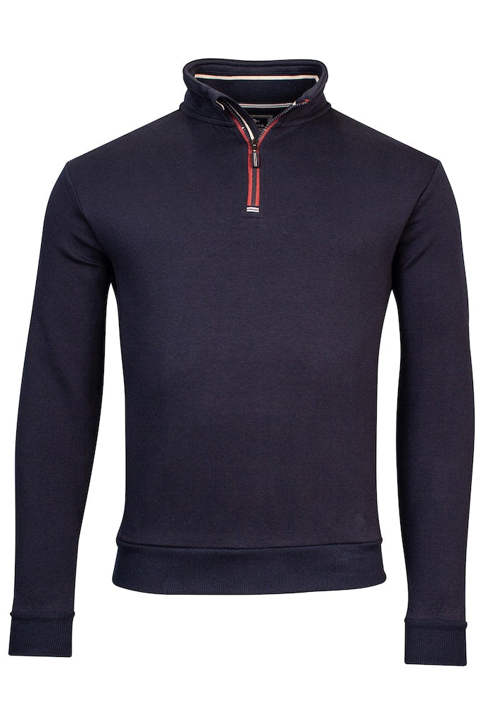 Doubleface 1/2 Zip Sweatshirt - Navy
