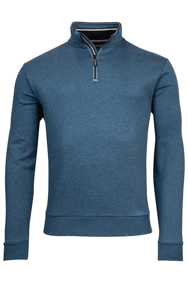 Doubleface 1/2 Zip Sweatshirt - Raf Blue