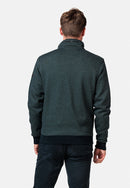 Jacquard 1/2 Zip Sweatshirt - Misty Green