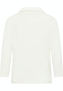 V Neck Plain Blouse - Off White