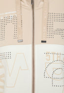 High Neck Zip Sweatshirt - Sand