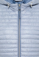 Quilted Hooded Jacket - Denim