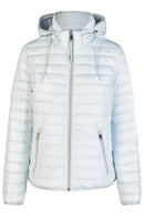 Reversible Hooded Jacket - Sky Blue/offwhite