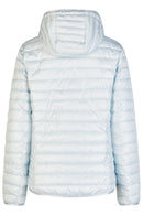 Reversible Hooded Jacket - Sky Blue/offwhite