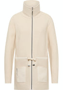 Long Zipped Cardigan - Creme Brulee